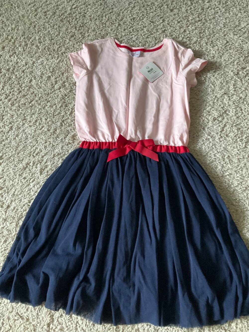 Hanna Andersson Tutu Dress. Size  160 (US 14). Red Navy Pink.